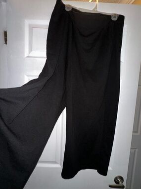 Max Studio London Black Cropped Wide Leg Pants 2X – Flowy Minimalist Chic